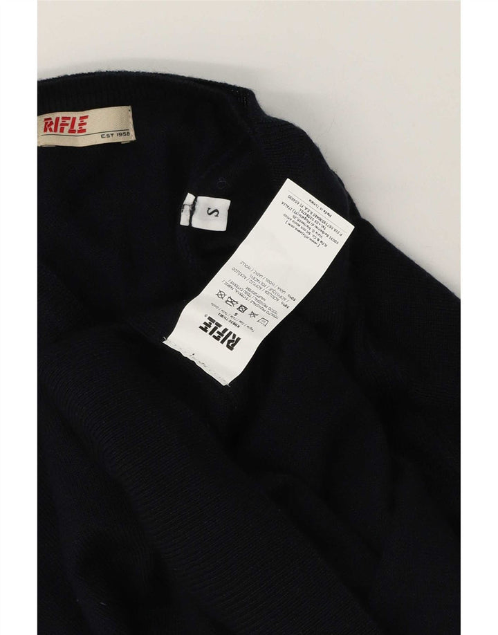 Rifle Herre V-hals sweater lille marineblå akryl