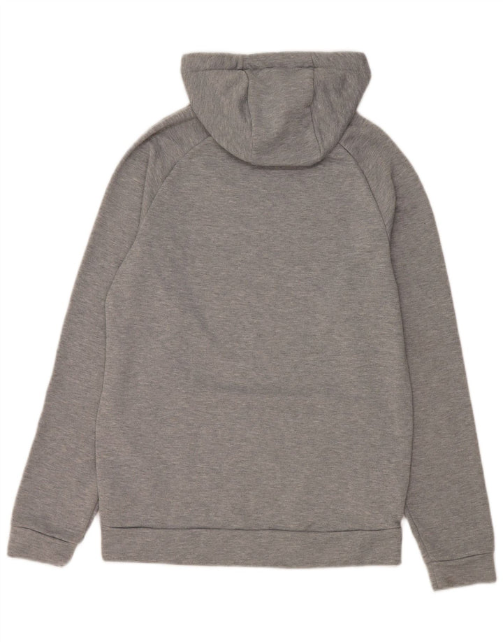 Nike Herre Dri Fit grafisk hættetrøje Jumper, lille grå flækket polyester