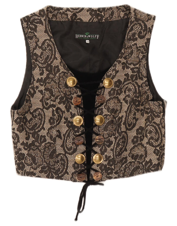 Berwin & Wolff Dame Ærmeløs Corset Top IT 42 Medium Beige Floral