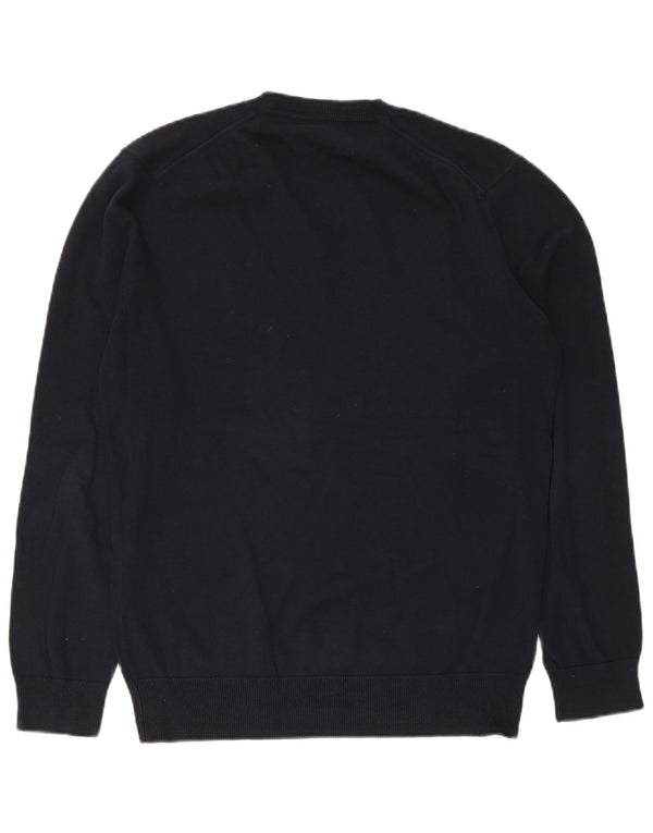 French Connection Herre V-hals sweater Medium Marineblå Bomuld