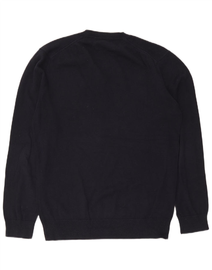 French Connection Herre V-hals sweater Medium Marineblå Bomuld
