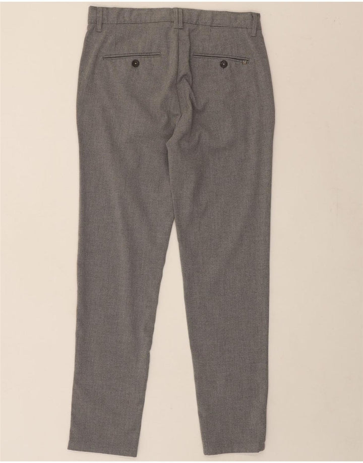 ZARA Mens Slim Casual Trousers EU 38 Small W30 L29 Grey Polyester Vintage Zara and Second-Hand Zara from Messina Hembry 