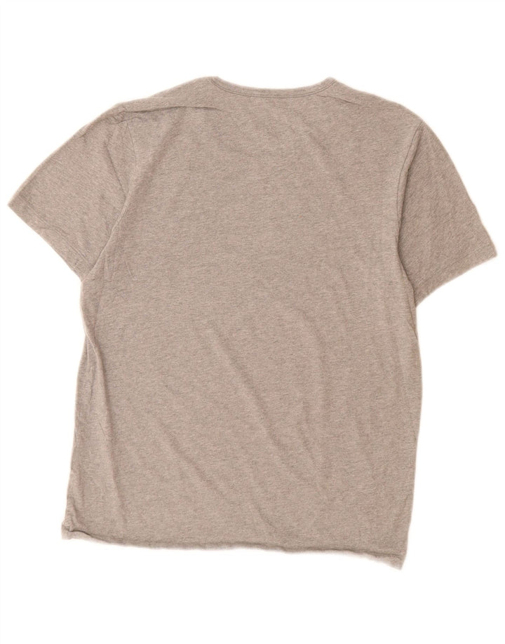 Hugo Boss Herre T-Shirt Top Lille Grå Bomuld