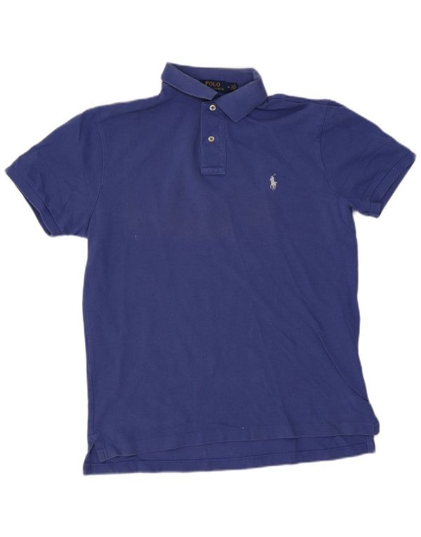 Polo Ralph Lauren Herre Custom Slim Fit Polo Shirt Medium Blue Bomuld
