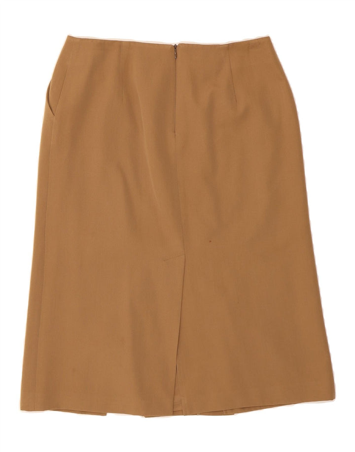 SPORTMAX Womens Midi Skirt UK 12 Medium W30  Brown Virgin Wool Vintage Sportmax and Second-Hand Sportmax from Messina Hembry 