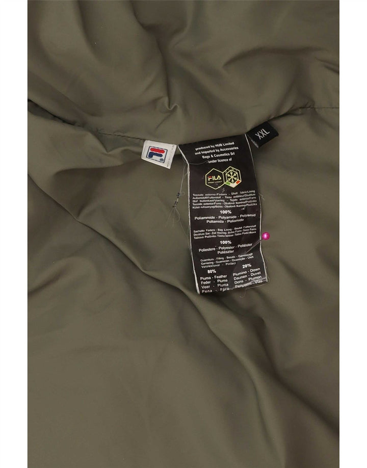 Fila Polstret Herrejakke UK 44 2XL Grøn Polyester