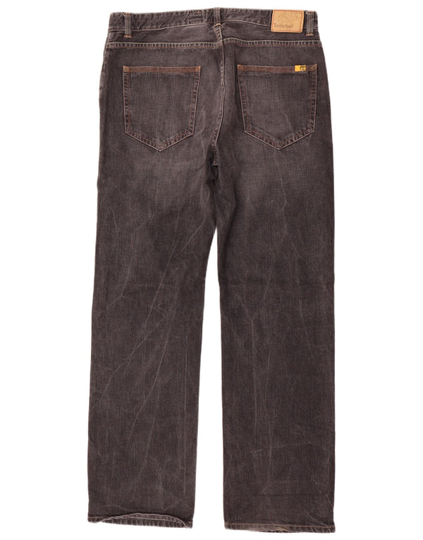 Timberland Straight Jeans til mænd W38 L35 Grå bomuld