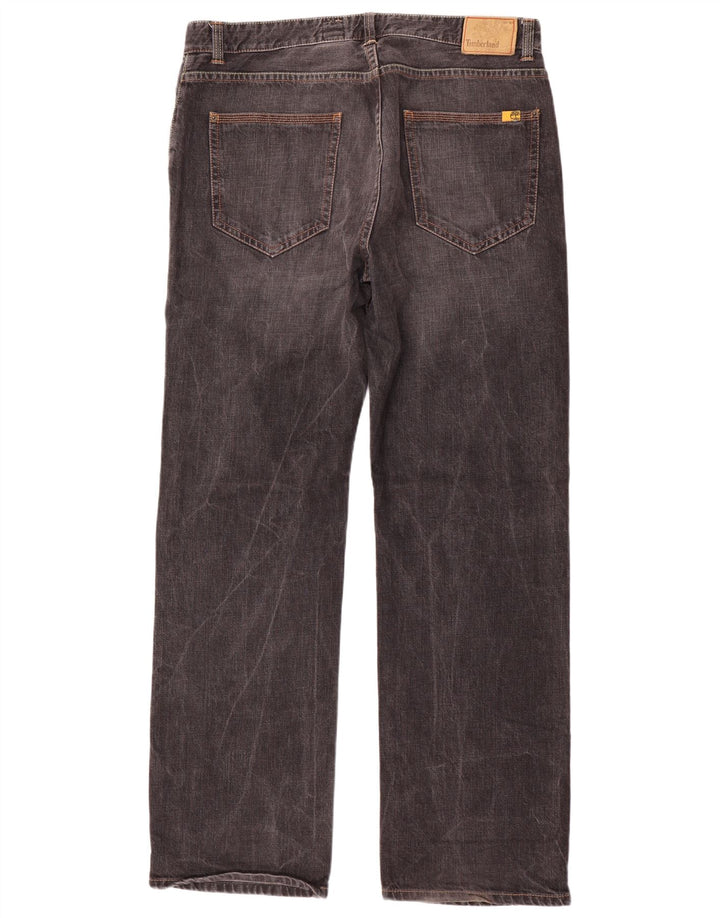 Timberland Straight Jeans til mænd W38 L35 Grå bomuld