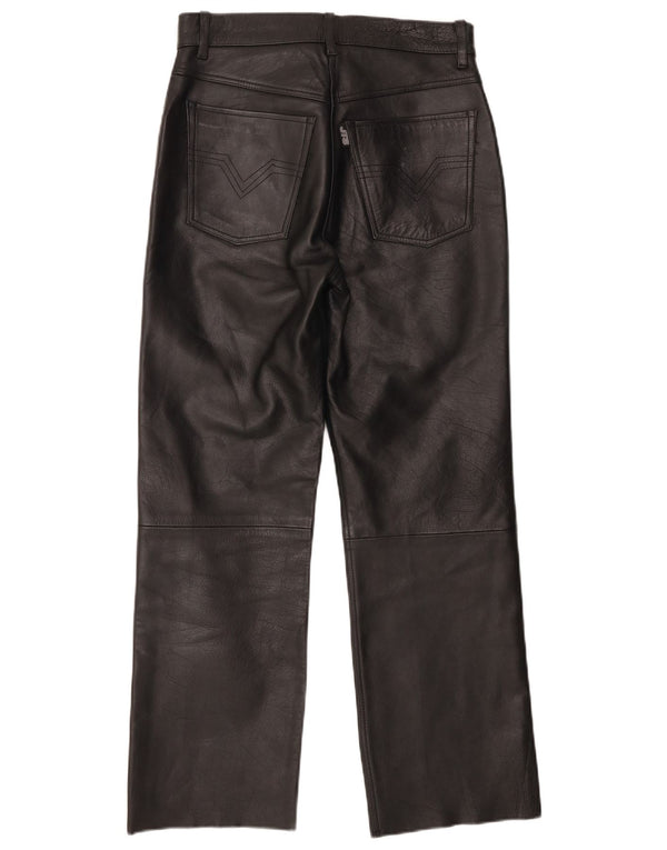 JTS Dame Biker Lige Læderbukser UK 12 Medium W30 L28 Sort
