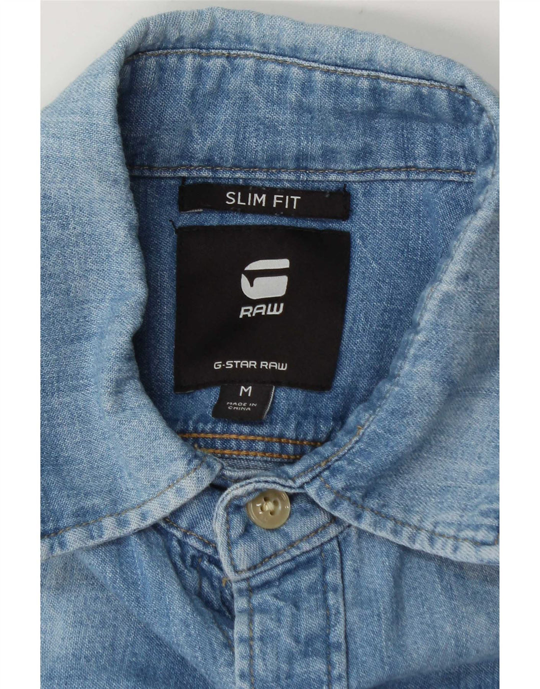 G-Star Herre Slim Fit Denim Shirt Medium Blue