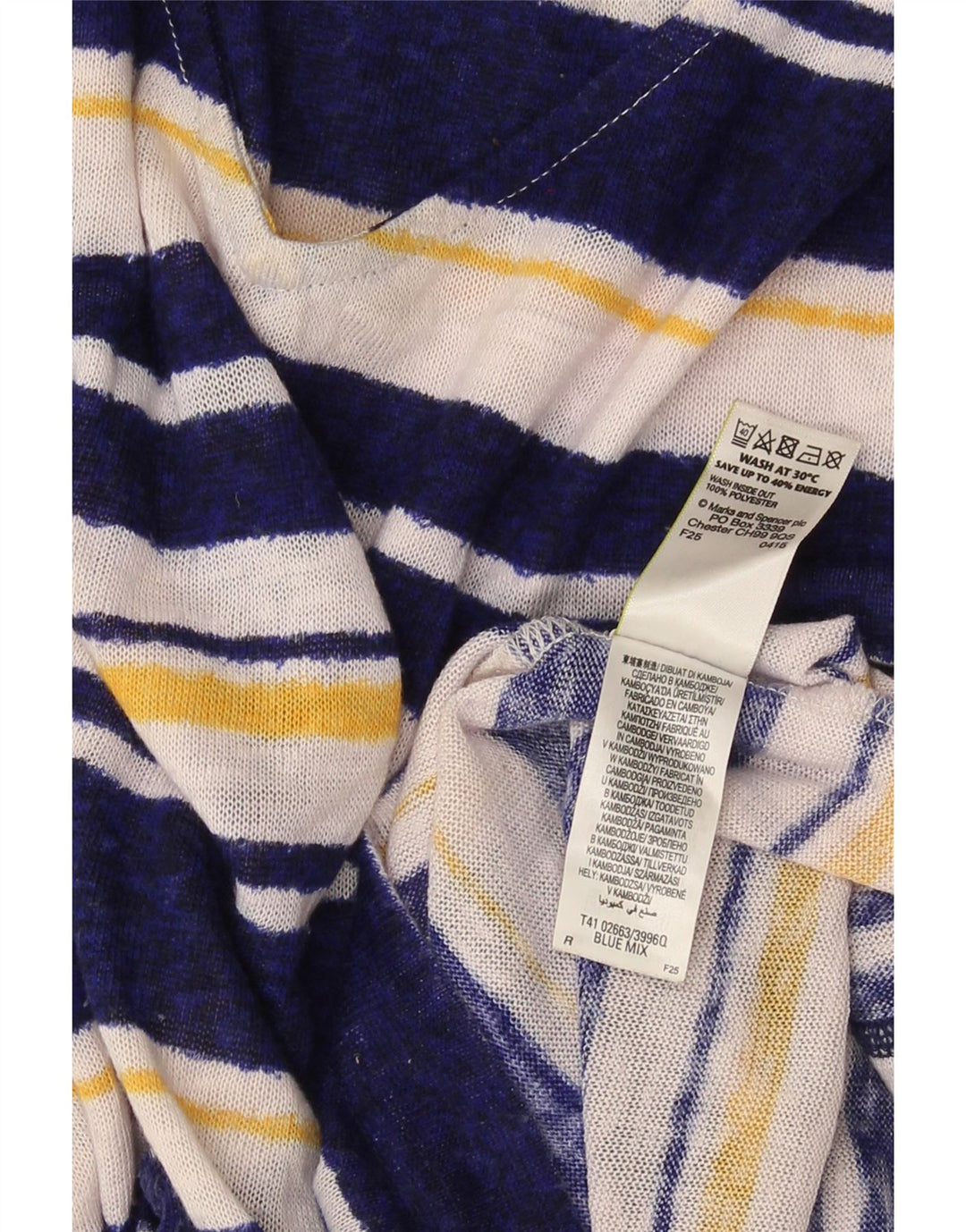 Marks & Spencer Dame 3/4-ærmet Jumper Dress UK 10 Small Multicolor