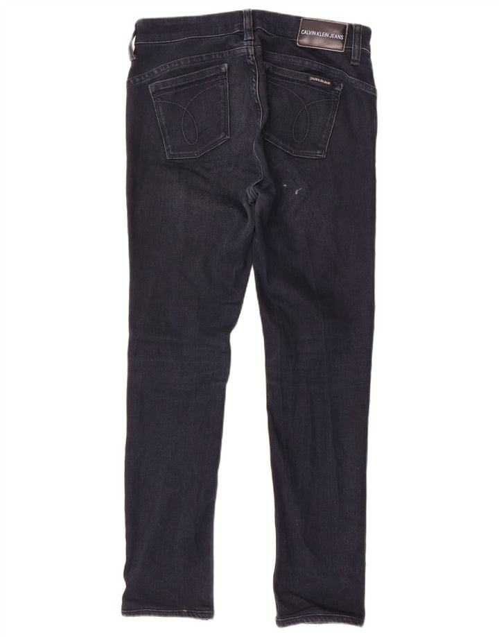 Calvin Klein Dame Slim Jeans W28 L28 Marineblå Bomuld