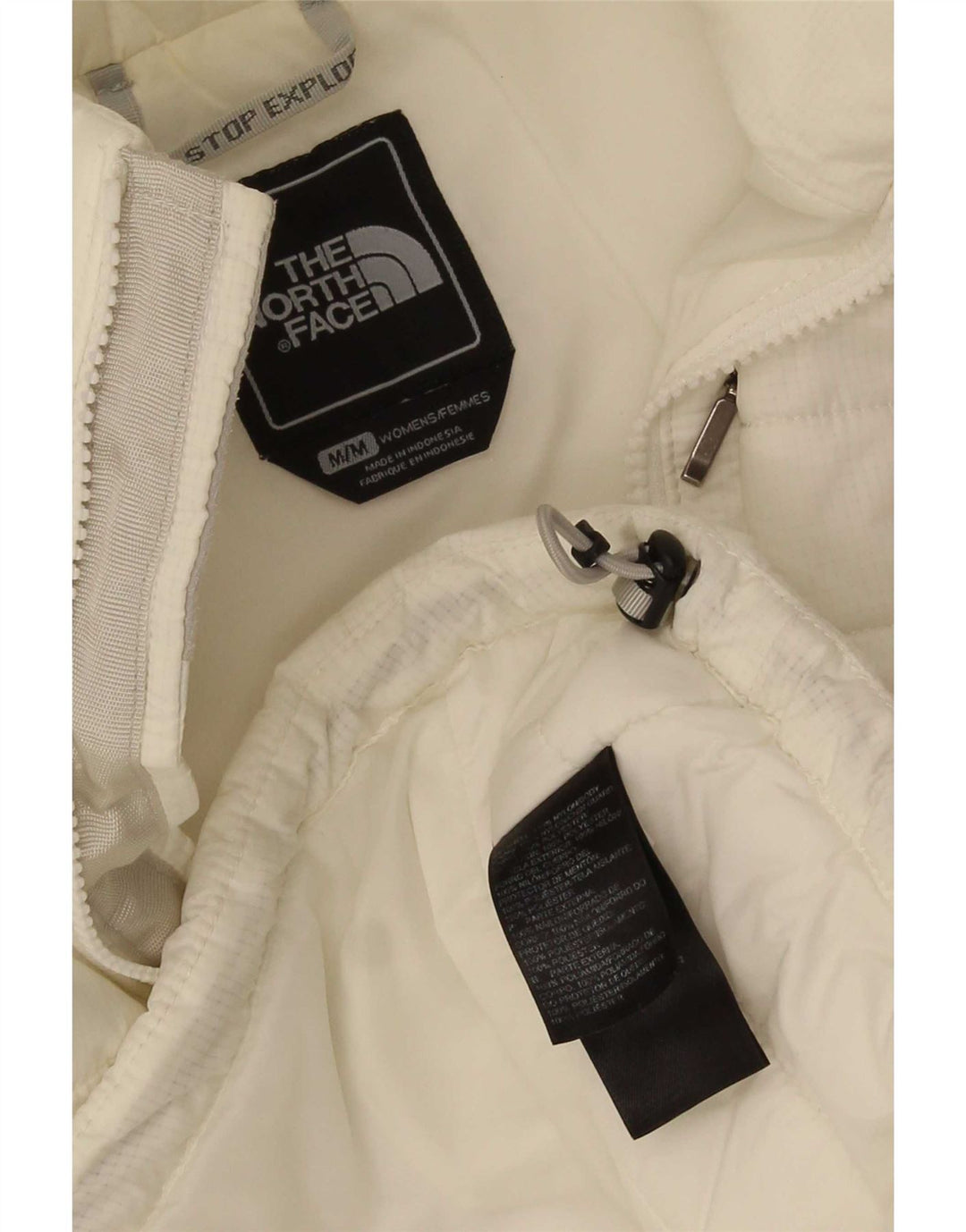 The North Face Womens Polstret Gilet UK 14 Medium White Polyester