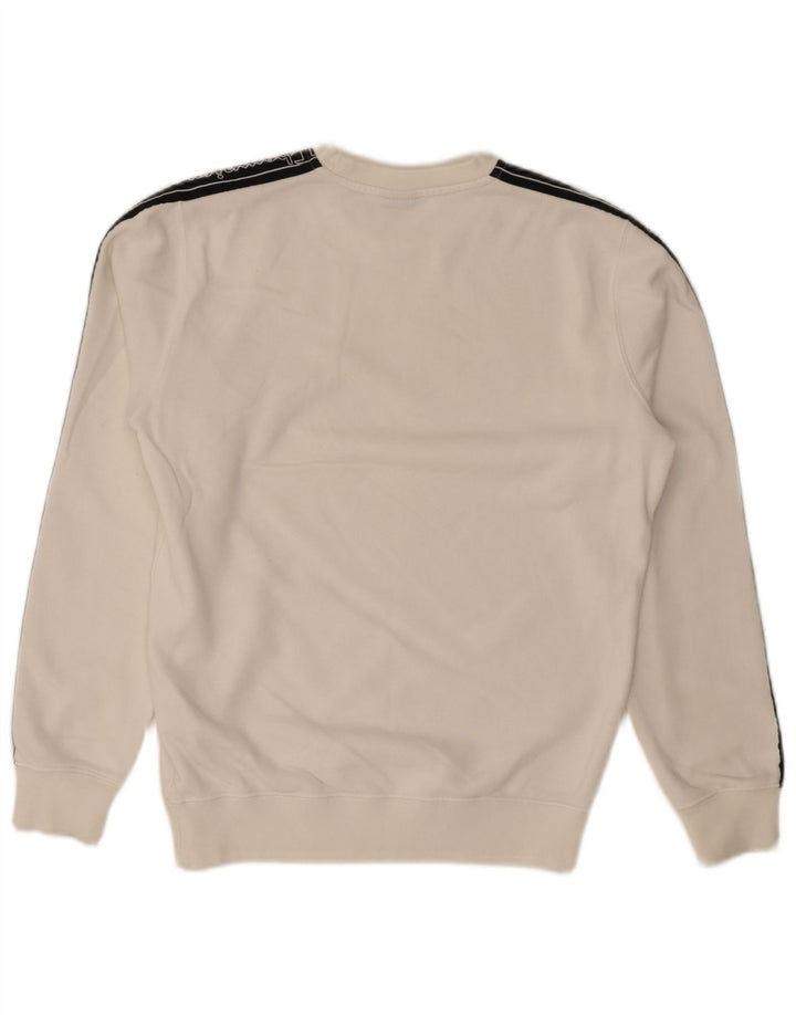 Champion Herre Grafisk Sweatshirt Jumper Lille Hvid Colourblock Bomuld