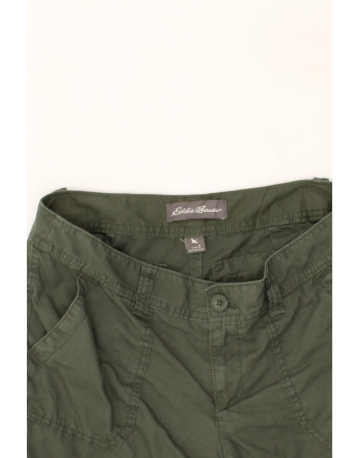 EDDIE BAUER Womens Bermuda Shorts US 2 XS W25  Khaki Cotton Vintage Eddie Bauer and Second-Hand Eddie Bauer from Messina Hembry 
