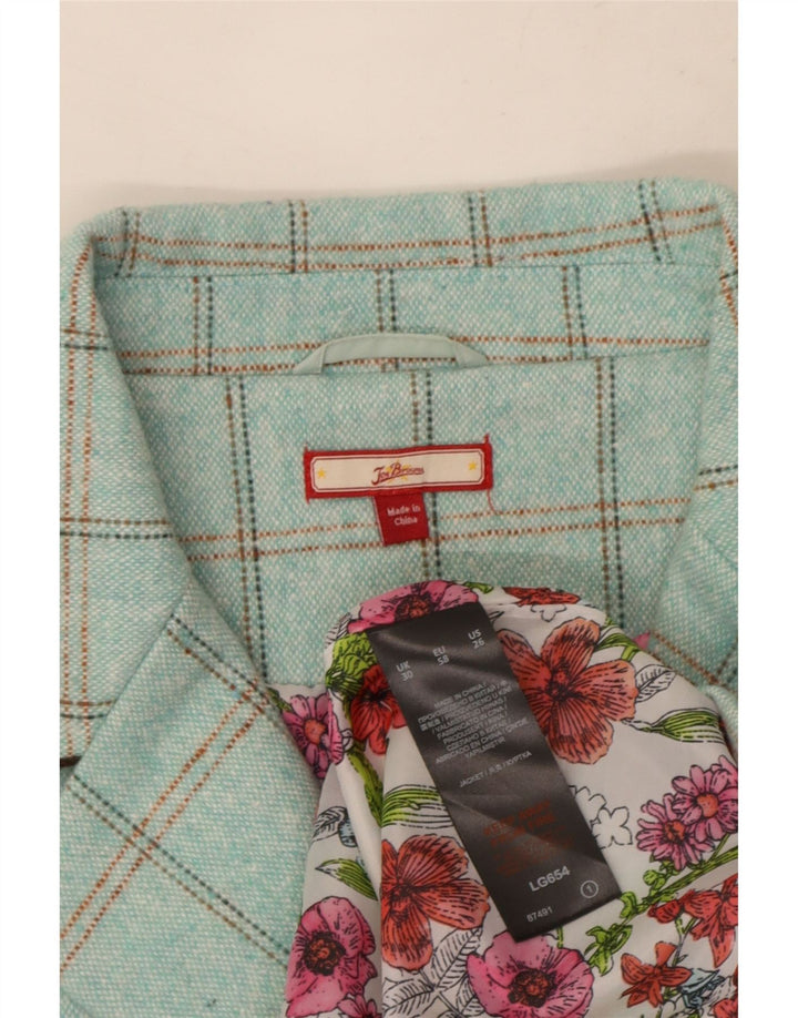 Joe Browns Dame 3-knaps blazerjakke UK 30 7XL turkis ternet