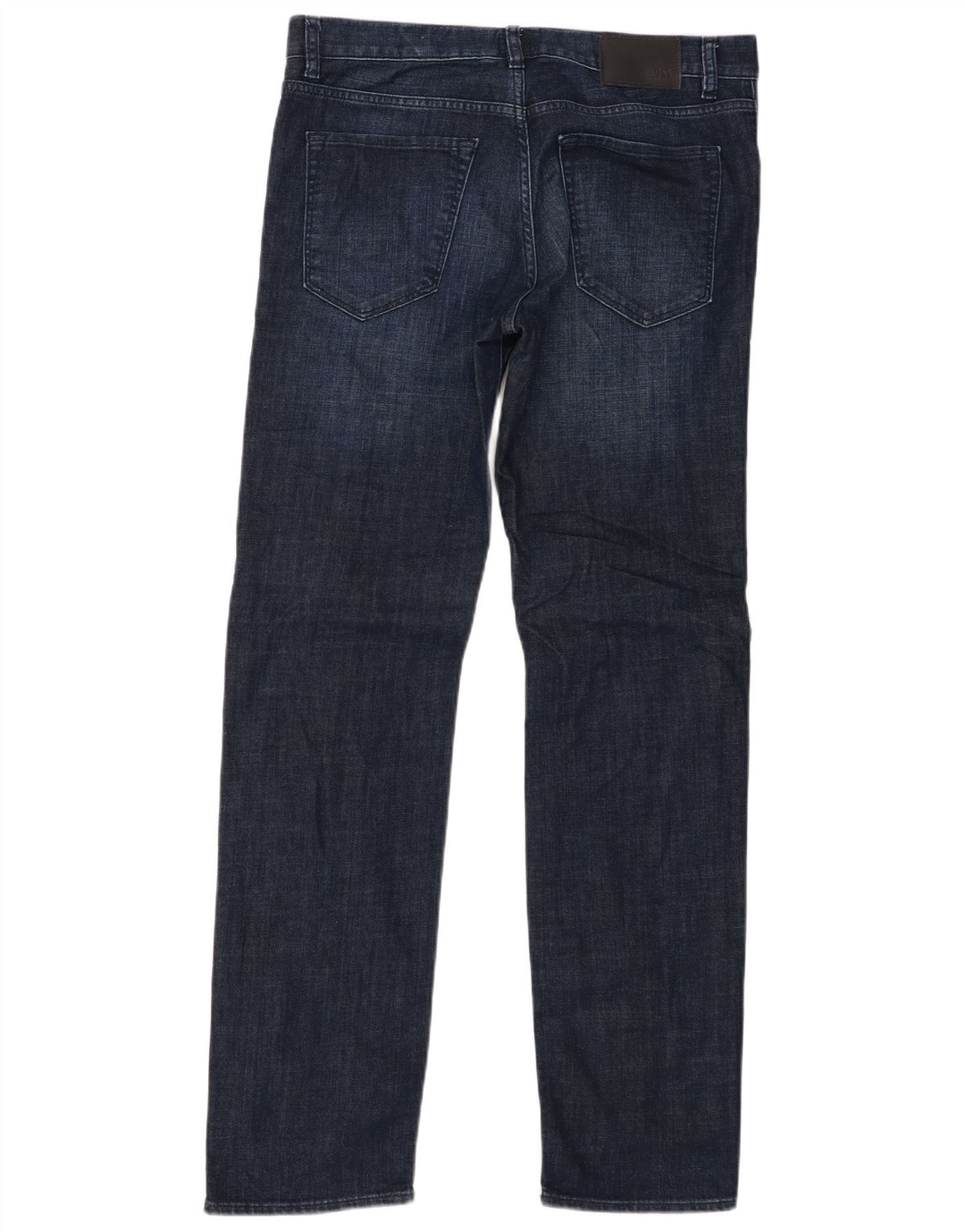 Hugo Boss Straight Jeans til mænd W32 L32 Marineblå bomuld