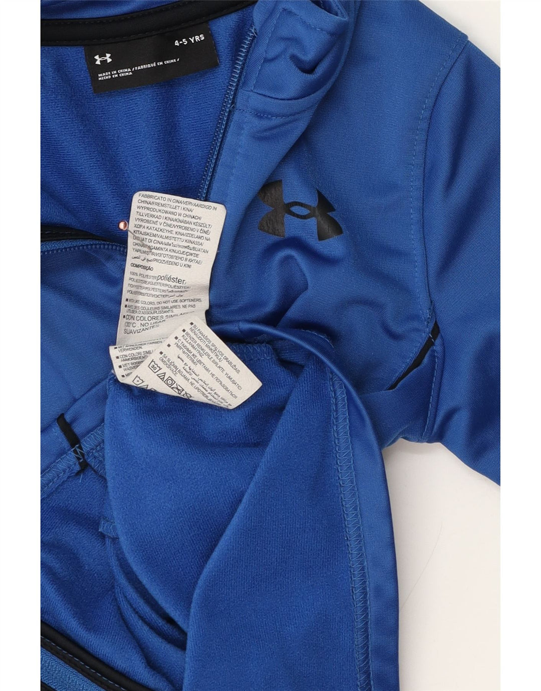 Under Armour drenge træningsdragt topjakke 4-5 år blå polyester
