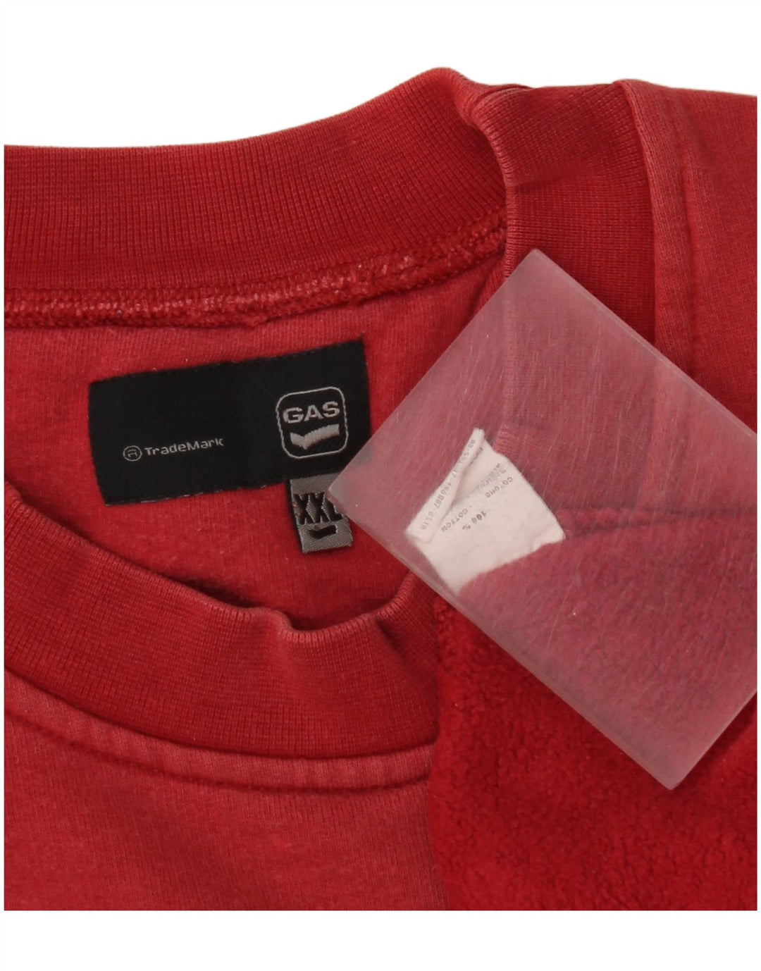 Gas Herre Grafisk Sweatshirt Jumper 2XL Rød Bomuld