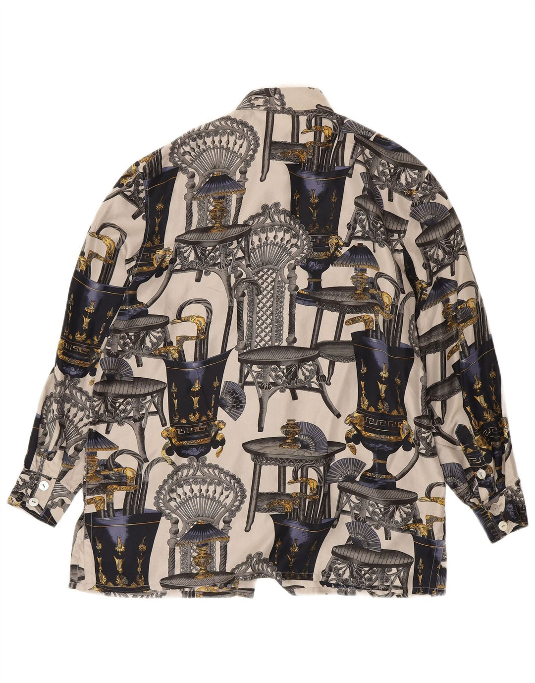 Nadine H Kvinder Abstrakt mønster Skjortebluse UK 14 Stor Flerfarvet