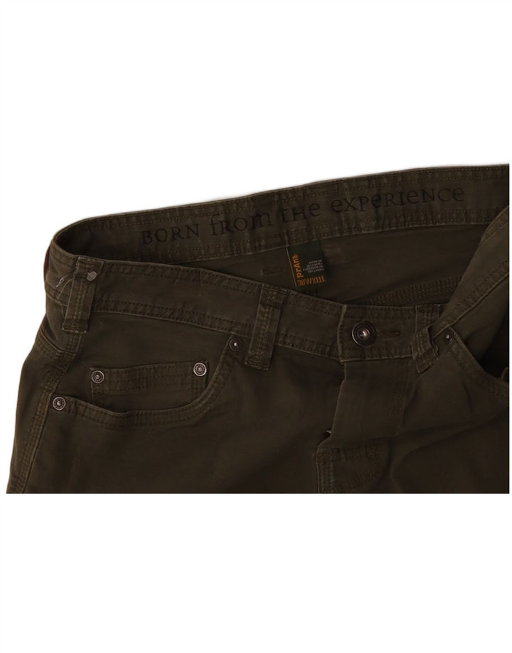 PRANA Womens Cargo Shorts W30 Medium Khaki Cotton