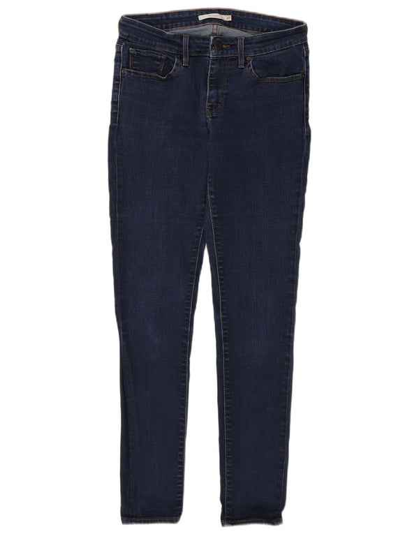 Levi's Womens 711 Skinny Jeans W27 L29 Navy Blue Cotton