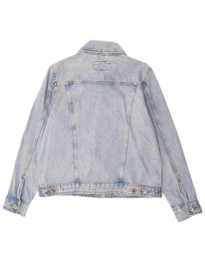 Marks & Spencer Dame denimjakke UK 12 Medium Blue Cotton