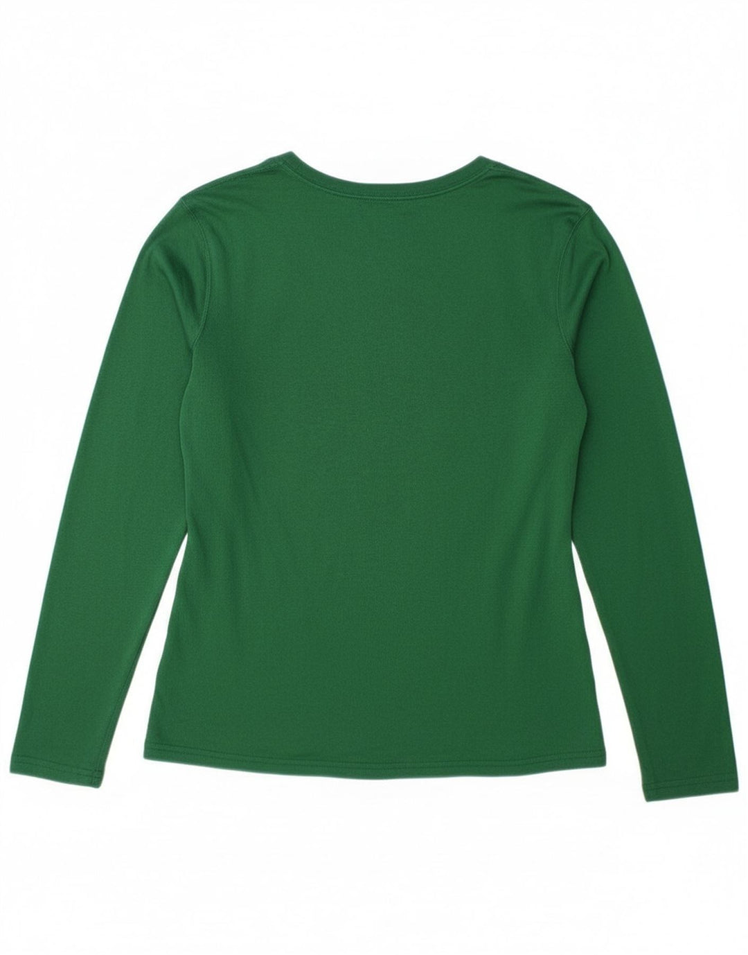 Nike Dame Dri Fit Top Langærmet UK 14 Medium Green Polyester