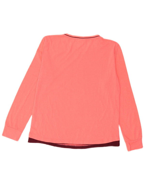 Lotto Womens Top Long Sleeve UK 14 Large Pink Polyester