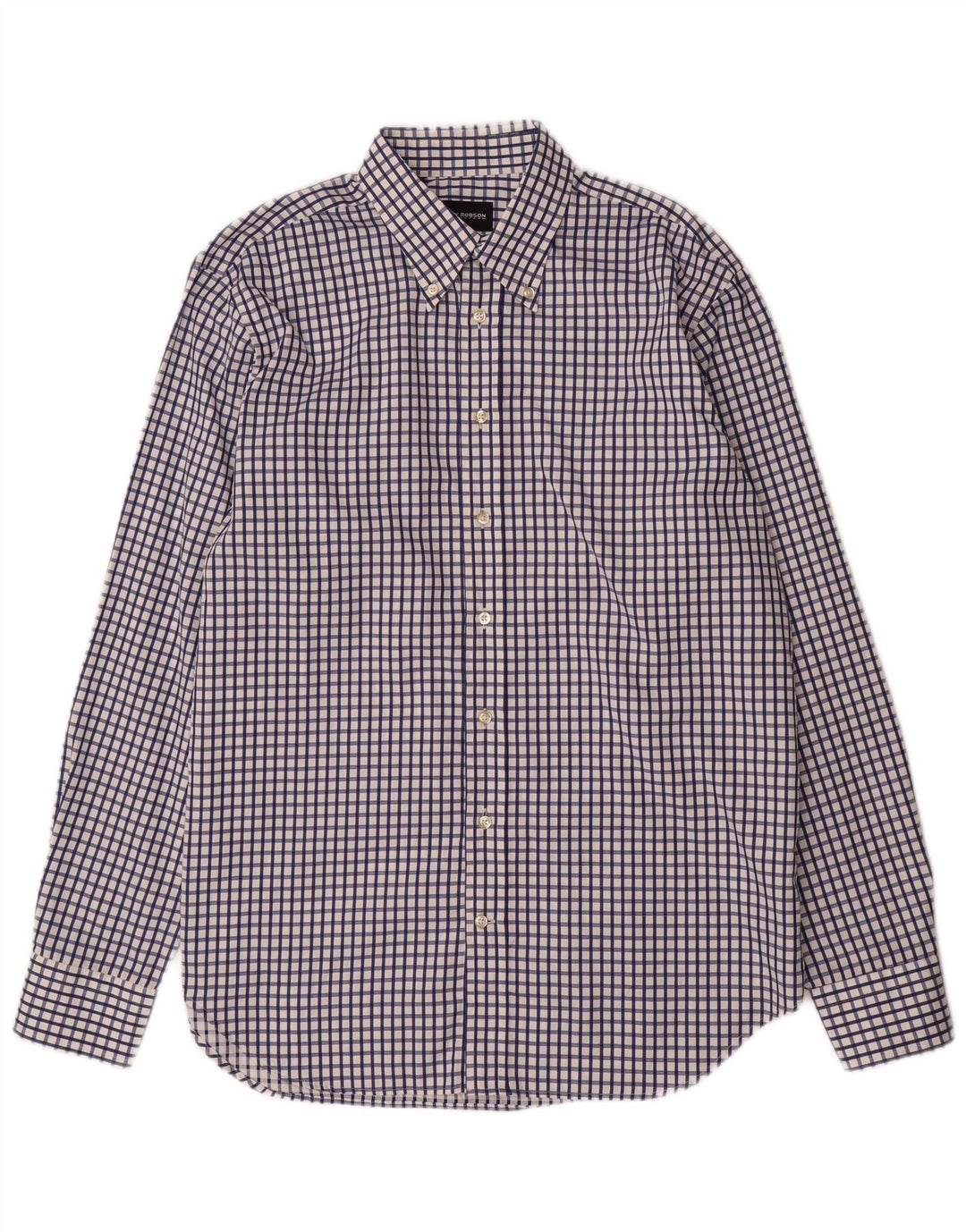 ROY ROBSON Herreskjorte str. 41 16 Stor marineblå ternet bomuld