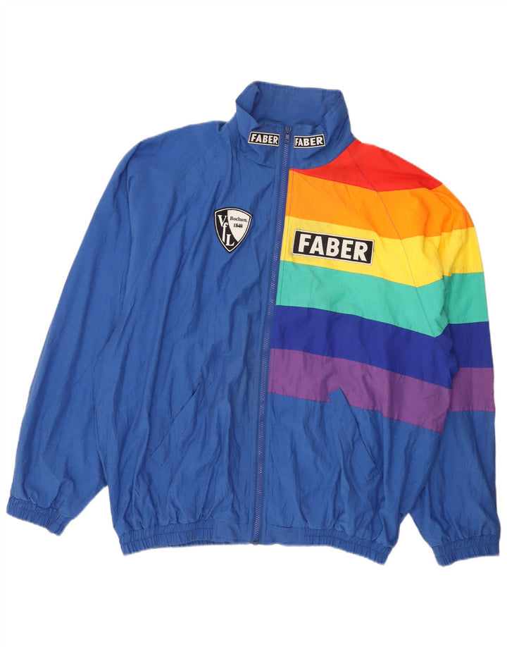 Faber Træningsdragt til mænd Topjakke XL Blå Colourblock Bomuld