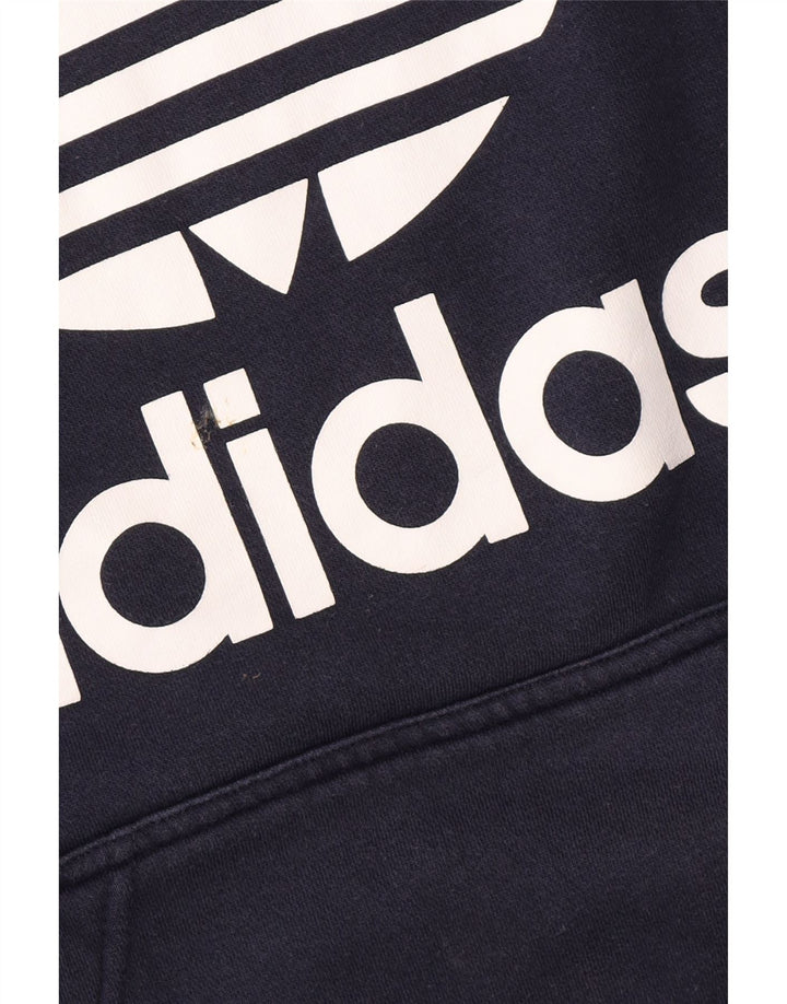 Adidas Grafisk hættetrøje til mænd mellem marineblå bomuld