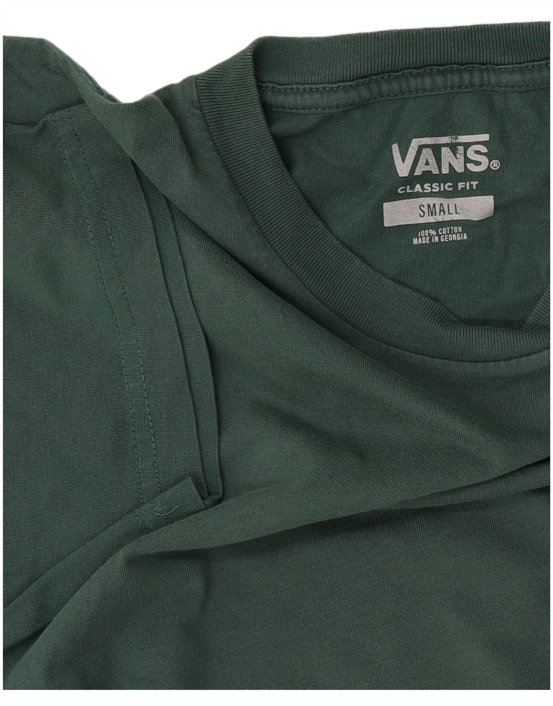 Vans Herre Classic Fit T-Shirt Top Lille Grøn Bomuld