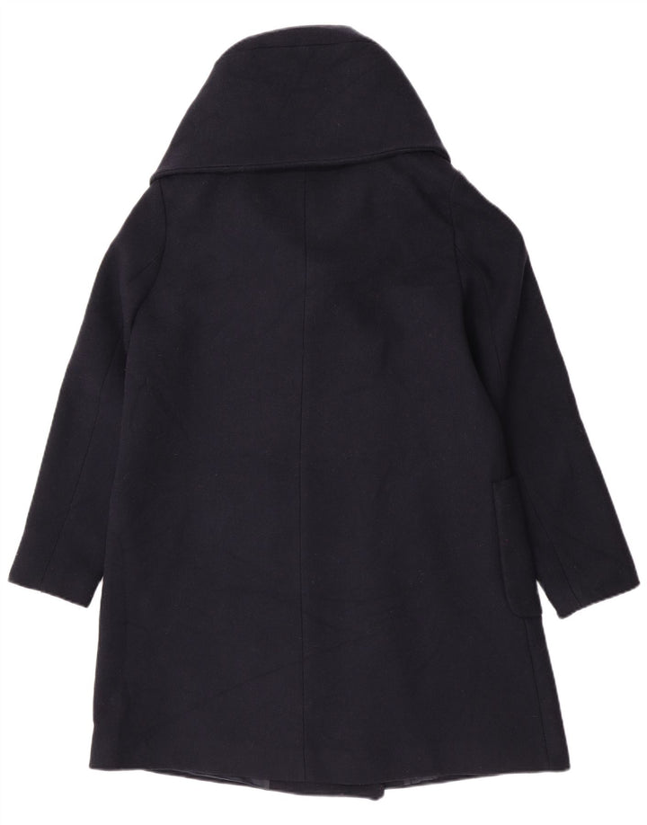 Zara Dame Overfrakke UK 18 XL Marineblå Akryl