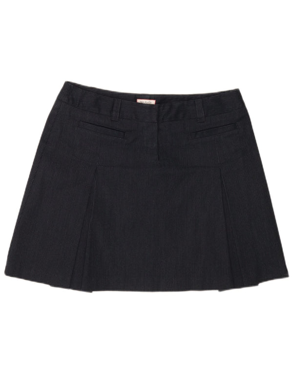 Max & Co. Mininederdel til kvinder UK 12 Medium W32 Marineblå nålestribet bomuld