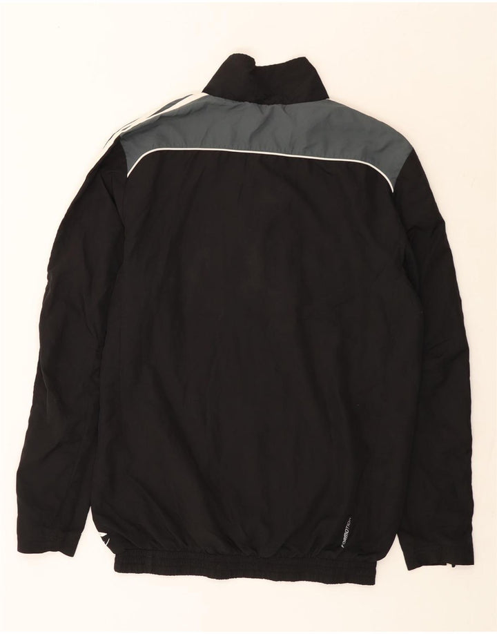 Adidas Herre Anorak Jacket UK 36 Small Black Colourblock Polyester