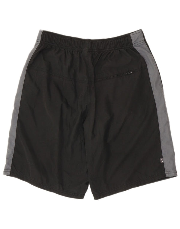 NIKE Sportshorts til mænd UK 36/38 Small Black Colourblock Polyester