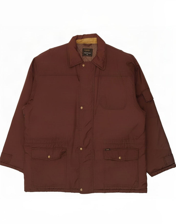 Lee Polstret Herrejakke UK 42 XL Brun Nylon