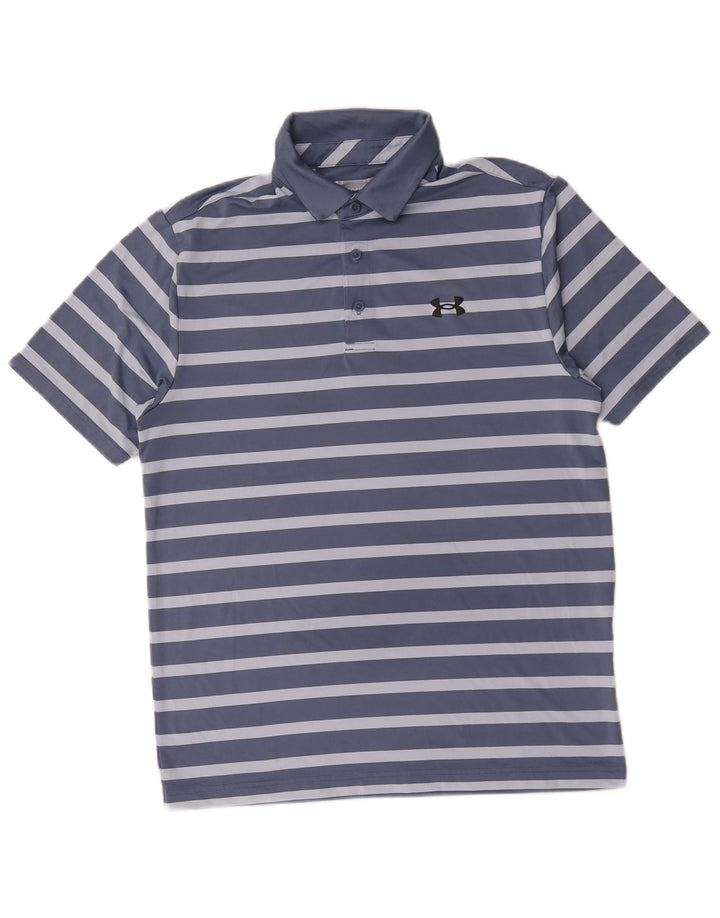 Under Armour Herre Polo Shirt Medium Blå Stribet