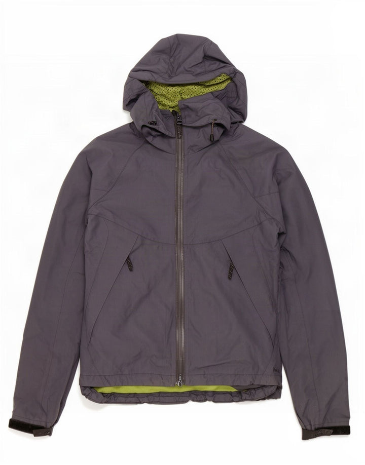 Fat Face Dame Hætte Windbreaker Jacket UK 8 Small Navy Blue Polyester