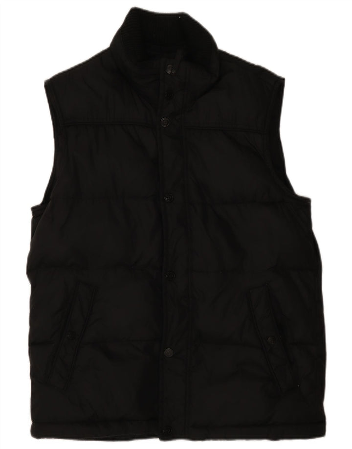 ESPRIT Herre Polstret Gilet UK 38 Medium Sort Nylon