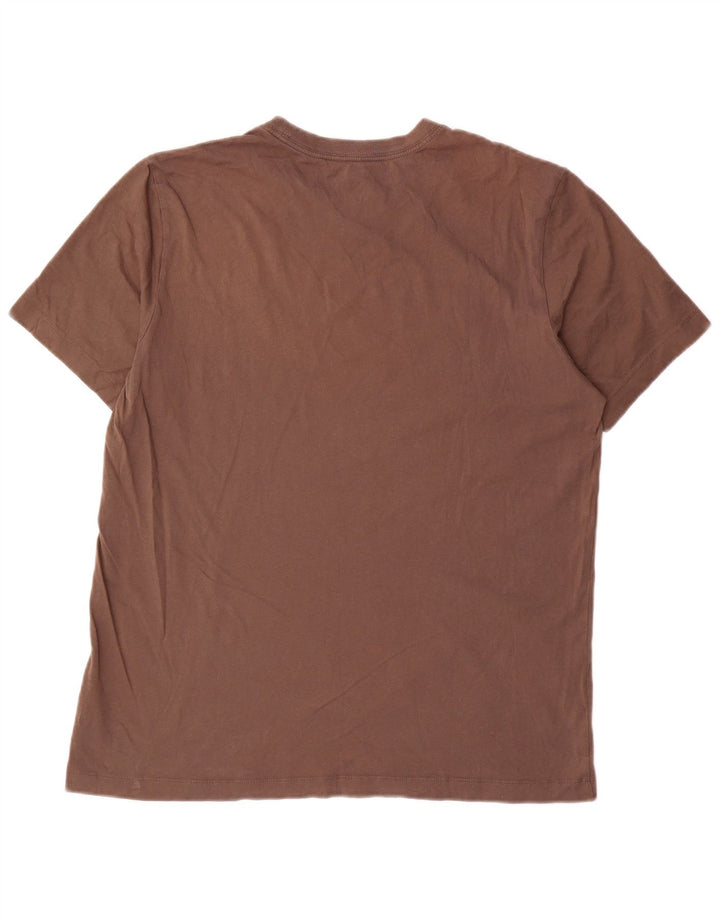 Nike T-shirt top til mænd, stor brun bomuld