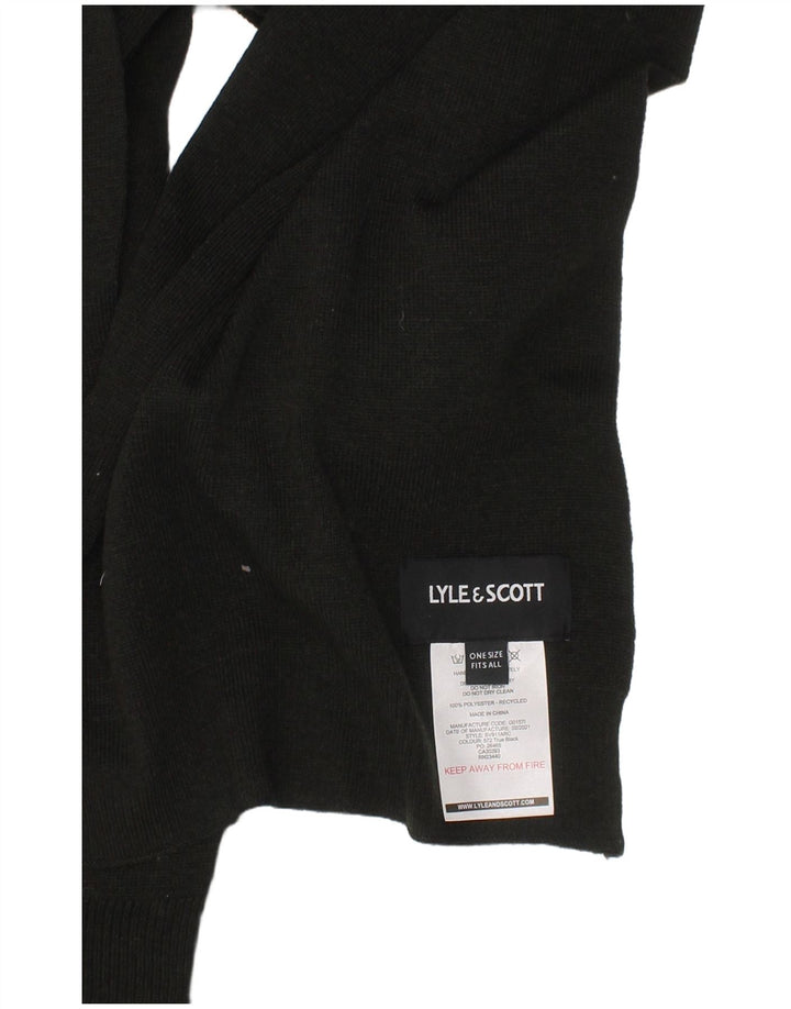Lyle & Scott herre rektangeltørklæde One Size sort polyester