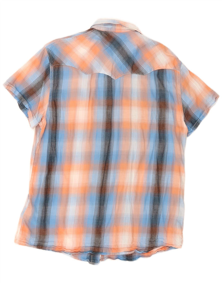 Wrangler Herre Regular Fit skjorte Stor flerfarvet ternet bomuld