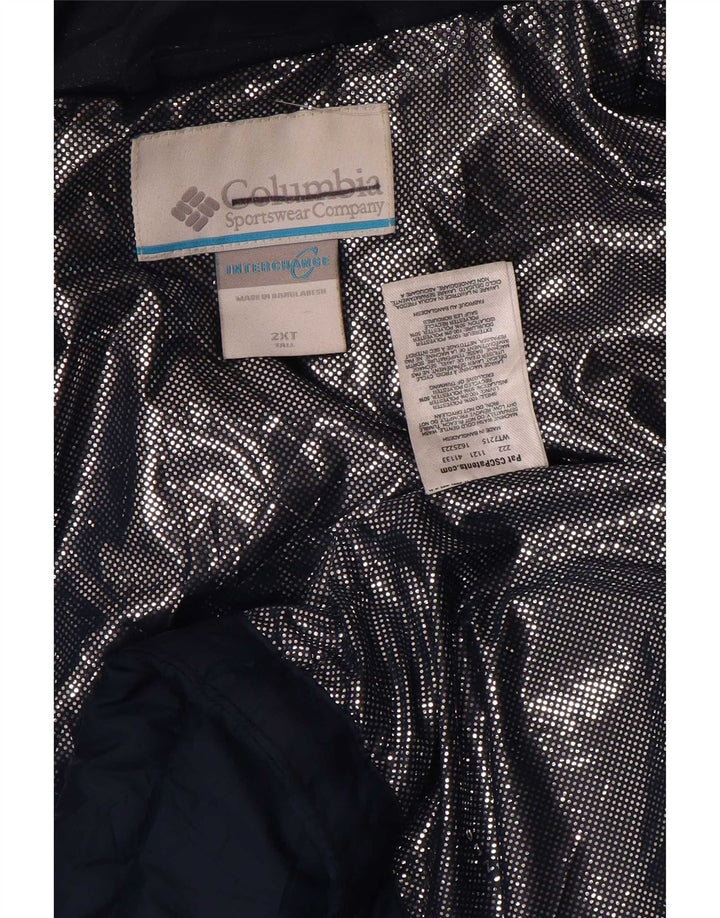 Columbia Herre høj polstret jakke UK 44 2XL Navy Blue Polyester