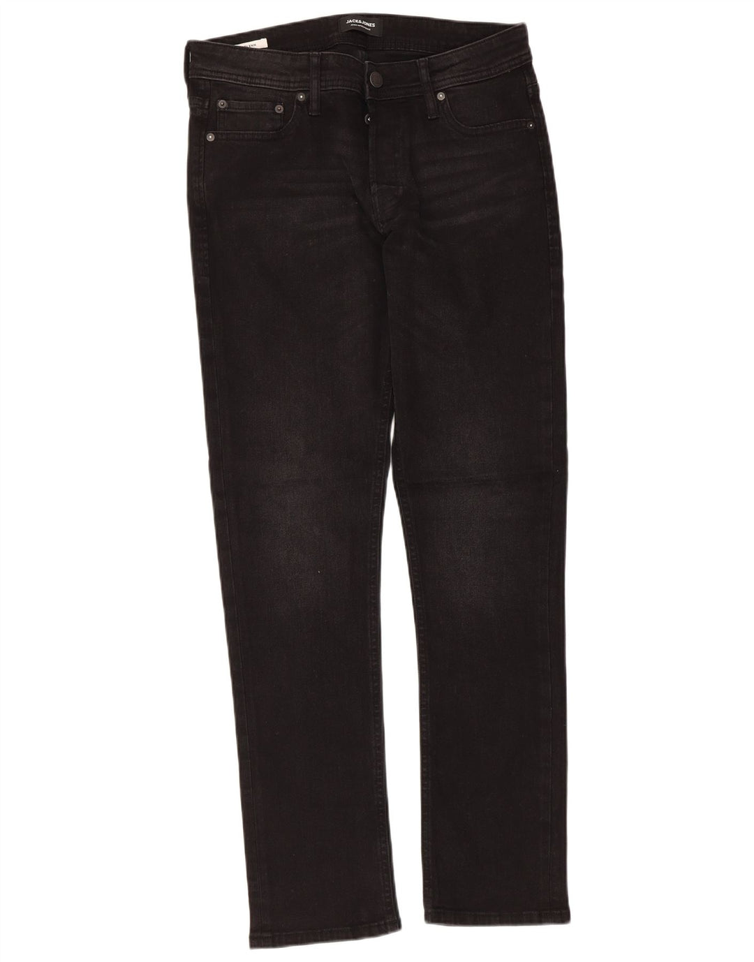 Jack & Jones Herre GLENN Slim Jeans W31 L32 Sort Bomuld