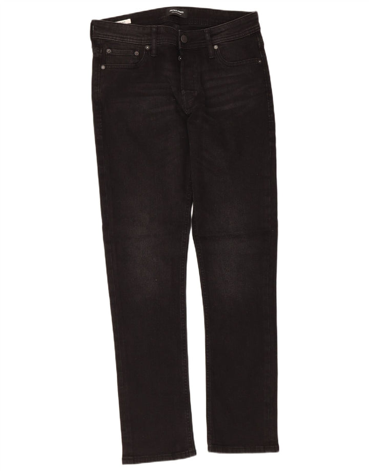 Jack & Jones Herre GLENN Slim Jeans W31 L32 Sort Bomuld