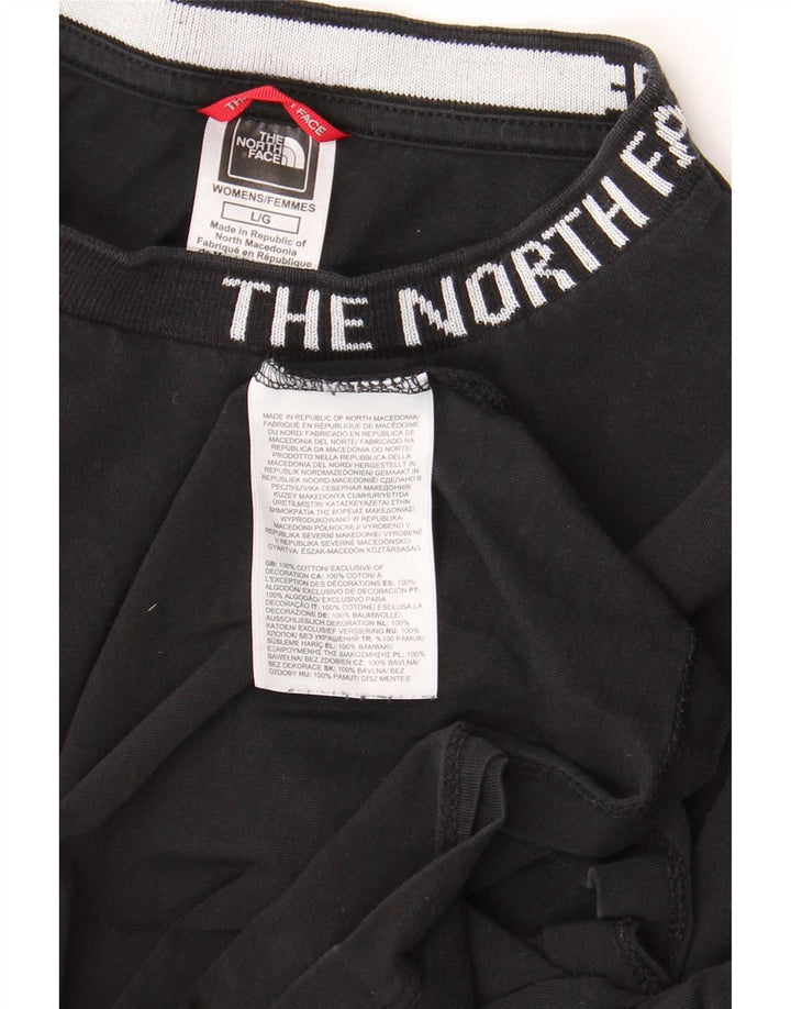 The North Face Kvinder Oversized Grafisk T-Shirt Top UK 16 Stor Sort