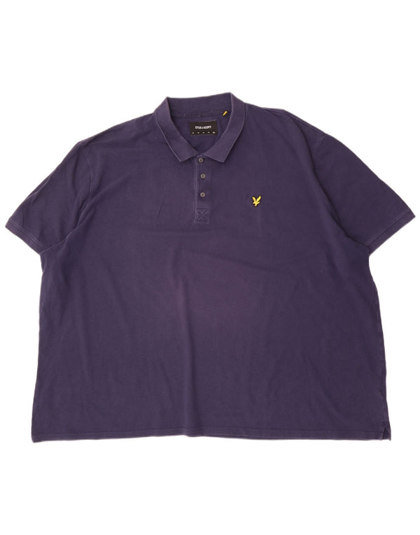 Lyle & Scott herre poloskjorte 5XL marineblå bomuld