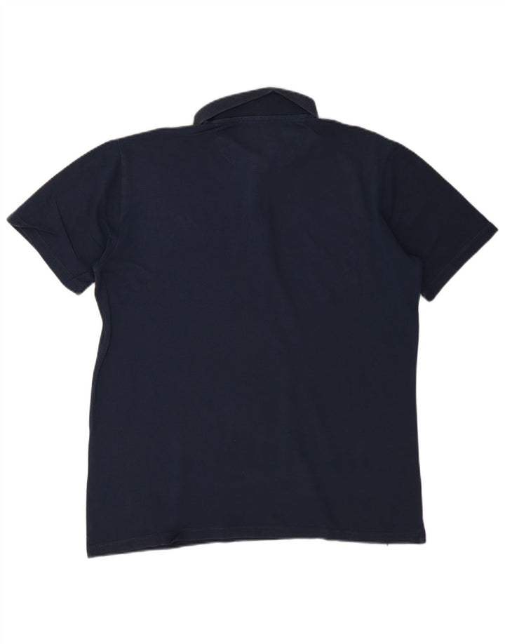 Trussardi Jeans Herre Polo Shirt Large Navy Blue